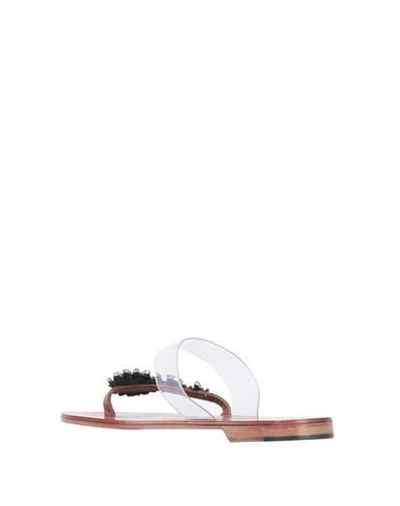 Shop Álvaro González Toe Strap Sandals In Transparent