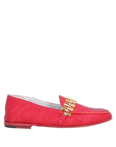 Shop Alexander Hotto Loafers In Red