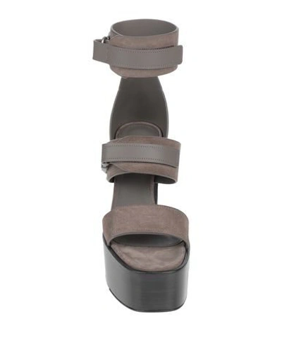 Shop Rick Owens Sandals In Khaki