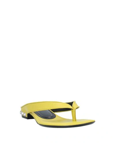 Shop Balenciaga Toe Strap Sandals In Yellow