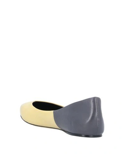 Shop Balenciaga Ballet Flats In Light Yellow