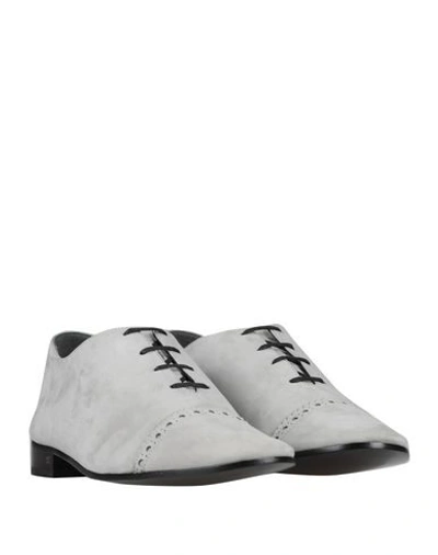 Shop Balenciaga Laced Shoes In Light Grey