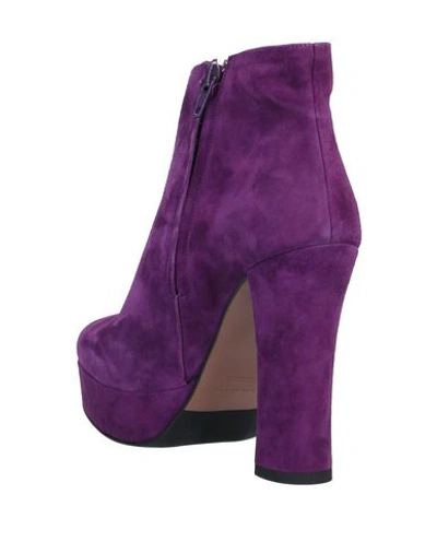 Shop Albano Ankle Boots In Purple