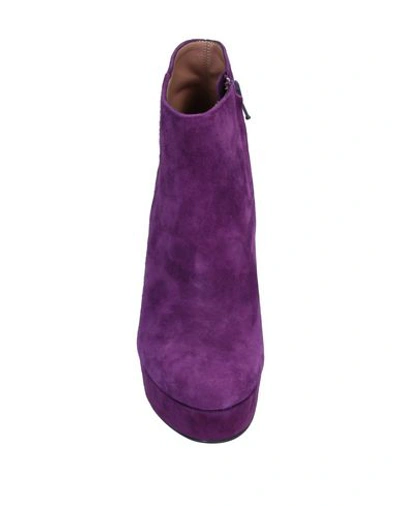 Shop Albano Ankle Boots In Purple
