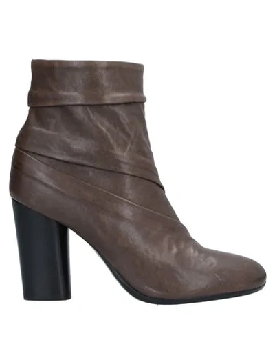 Shop Fiorifrancesi Ankle Boots In Dove Grey