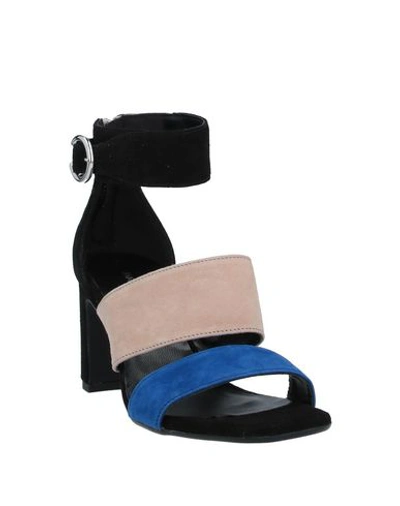 Shop Janet & Janet Woman Sandals Blue Size 6 Soft Leather