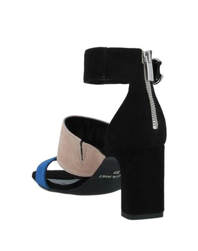 Shop Janet & Janet Woman Sandals Blue Size 6 Soft Leather