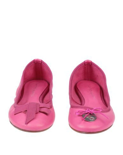 Shop Anna Baiguera Ballet Flats In Fuchsia