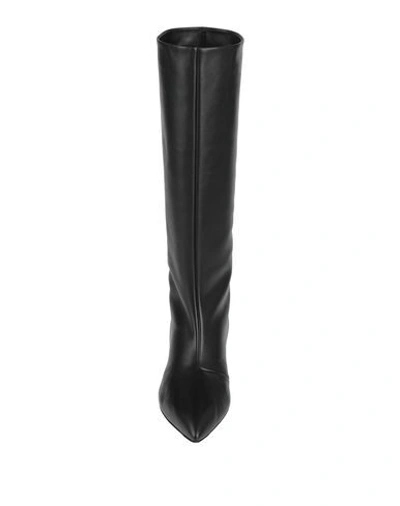 Shop Moschino Knee Boots In Black