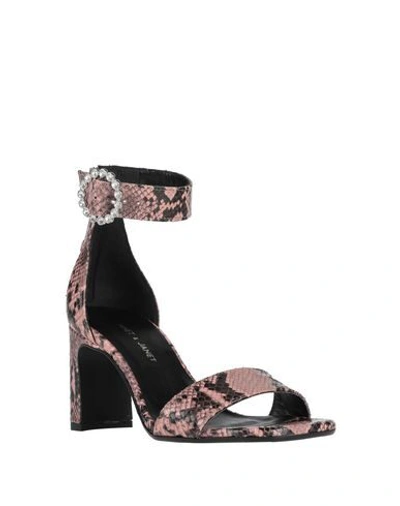 Janet & Janet Sandals In Pastel Pink