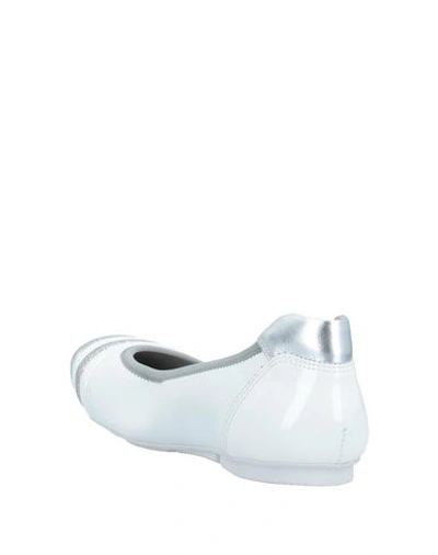 Hogan Ballet Flats In White