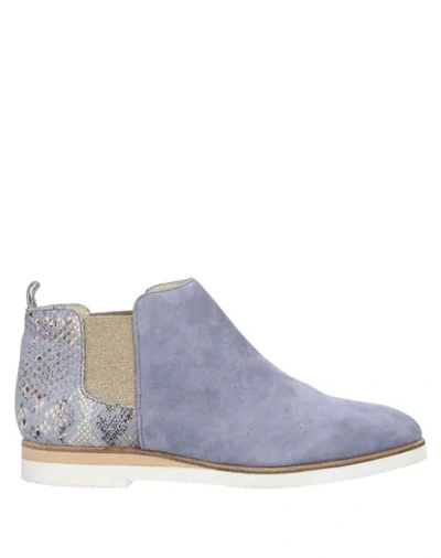 Shop Bruno Premi Ankle Boots In Slate Blue