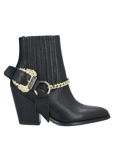 Shop Versace Jeans Couture Ankle Boots In Black