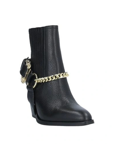 Shop Versace Jeans Couture Ankle Boots In Black