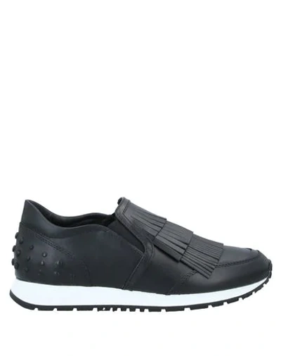 TOD'S TOD'S WOMAN SNEAKERS BLACK SIZE 5 LEATHER 11938558VQ 4