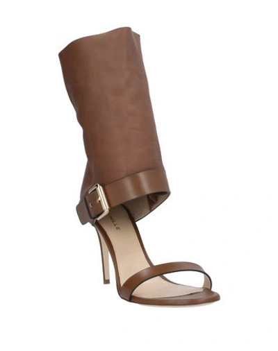 Shop Deimille Sandals In Brown