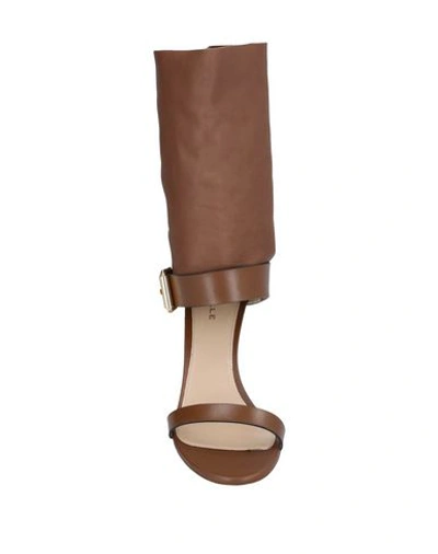 Shop Deimille Sandals In Brown
