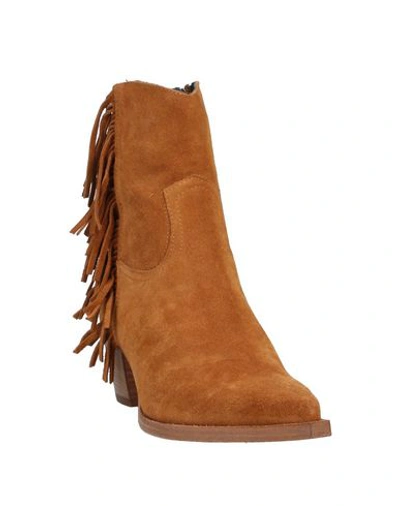 Shop Pinko Ankle Boots In Tan