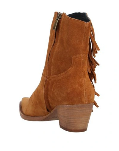 Shop Pinko Ankle Boots In Tan
