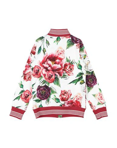 Shop Dolce & Gabbana Toddler Girl Sweatshirt Red Size 7 Cotton, Elastane, Viscose, Polyester, Polyamide