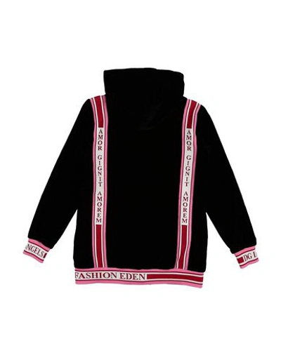 Shop Dolce & Gabbana Toddler Girl Sweatshirt Black Size 7 Cotton, Elastane