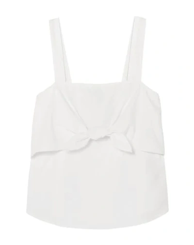 Shop Madewell Woman Top White Size 10 Cotton, Modal