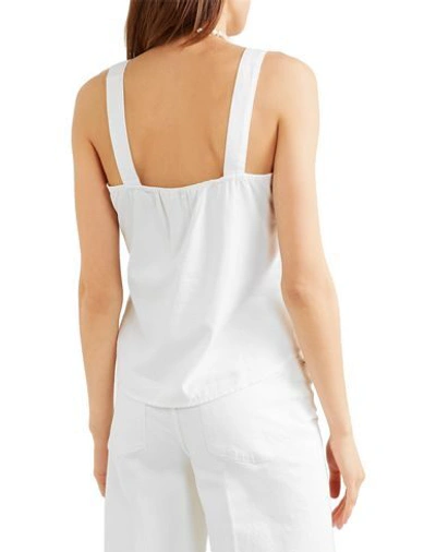 Shop Madewell Woman Top White Size 10 Cotton, Modal