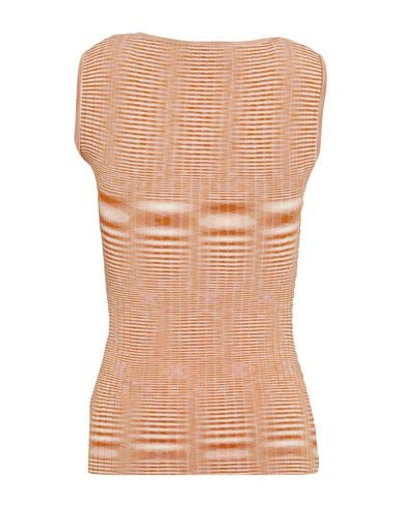 Shop Missoni Woman Top Orange Size 4 Viscose, Polyester, Elastane