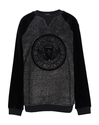 Shop Balmain Sweatshirt In Black