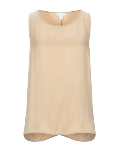 Shop Intropia Tops In Beige