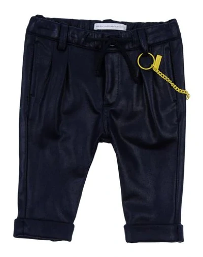 Shop Daniele Alessandrini Casual Pants In Dark Blue