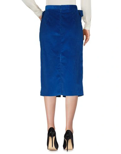 Shop Maison Rabih Kayrouz 3/4 Length Skirts In Blue