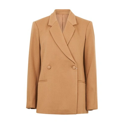 Shop Anine Bing Kaia Blazer In Camel