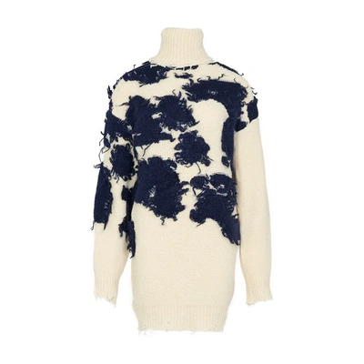 Shop Off-white Moo Sweater In Beige Blue