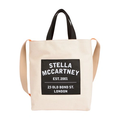 Shop Stella Mccartney Salt And Pepper Tote Bag In Sand Orange