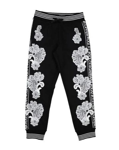 Shop Dolce & Gabbana Toddler Girl Pants Black Size 7 Cotton, Viscose, Polyamide, Elastane