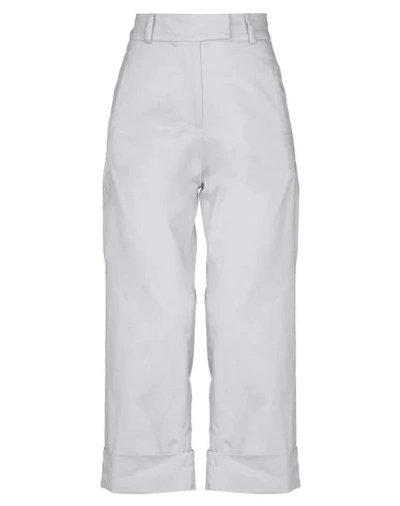 Shop Silvia Tcherassi Pants In Light Grey
