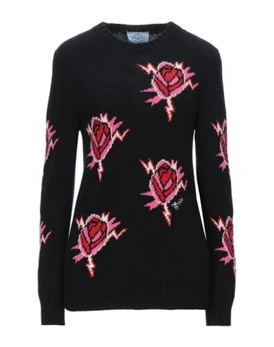 Shop Prada Sweaters In Black