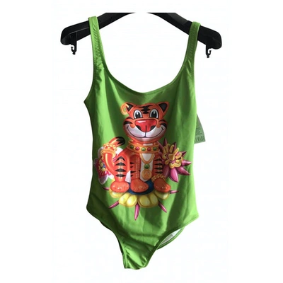 Pre-owned Moschino One-piece Swimsuit In Green