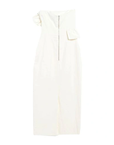 Shop Anna October 3/4 Length Dresses In White