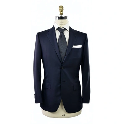 Pre-owned Kiton Wool Suit In Blue