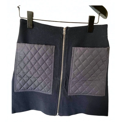 Pre-owned Claudie Pierlot Mini Skirt In Blue