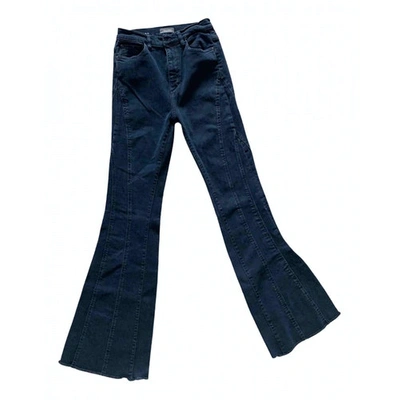 Pre-owned Dl1961 Navy Cotton - Elasthane Jeans