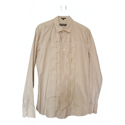 Pre-owned Ferragamo Shirt In Beige