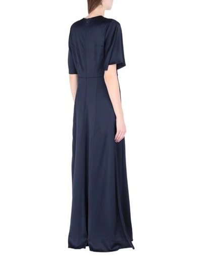 Shop Ivy & Oak Long Dresses In Dark Blue