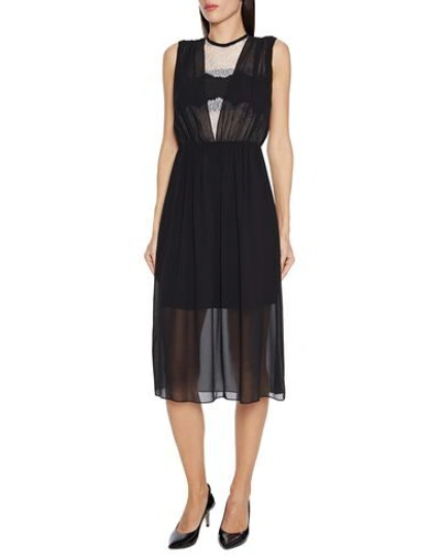 Shop Sandro 3/4 Length Dresses In Black