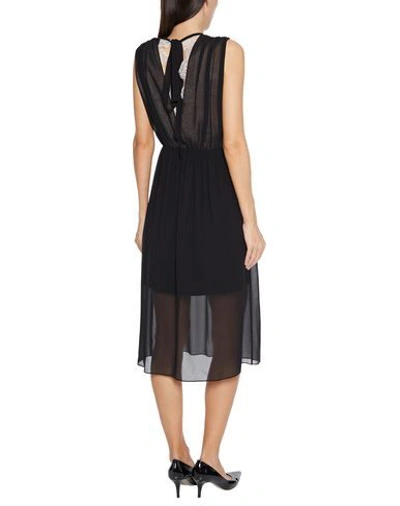 Shop Sandro 3/4 Length Dresses In Black