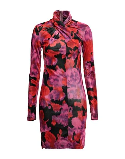 Shop Richard Quinn Woman Mini Dress Red Size 6 Polyester, Elastane