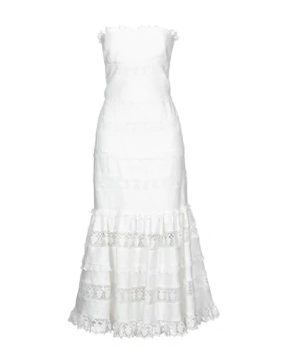 Shop Zimmermann Midi Dresses In White