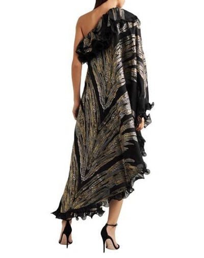 Shop Dundas Woman Midi Dress Black Size 0 Viscose, Silk, Lurex